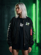 Bomber Jacket Limited · HERE COMES FLUFFY – Frontansicht 1