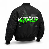 Bomber Jacket Regular · RAVE WEAR 2026 – Dreiviertelansicht