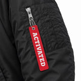 Bomber Jacket Regular · RAVE WEAR 2026 – Schluesselanhaenger detailansicht