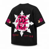 Oversized T-Shirt Limited · REBELS OF RAVE – Dreiviertelansicht