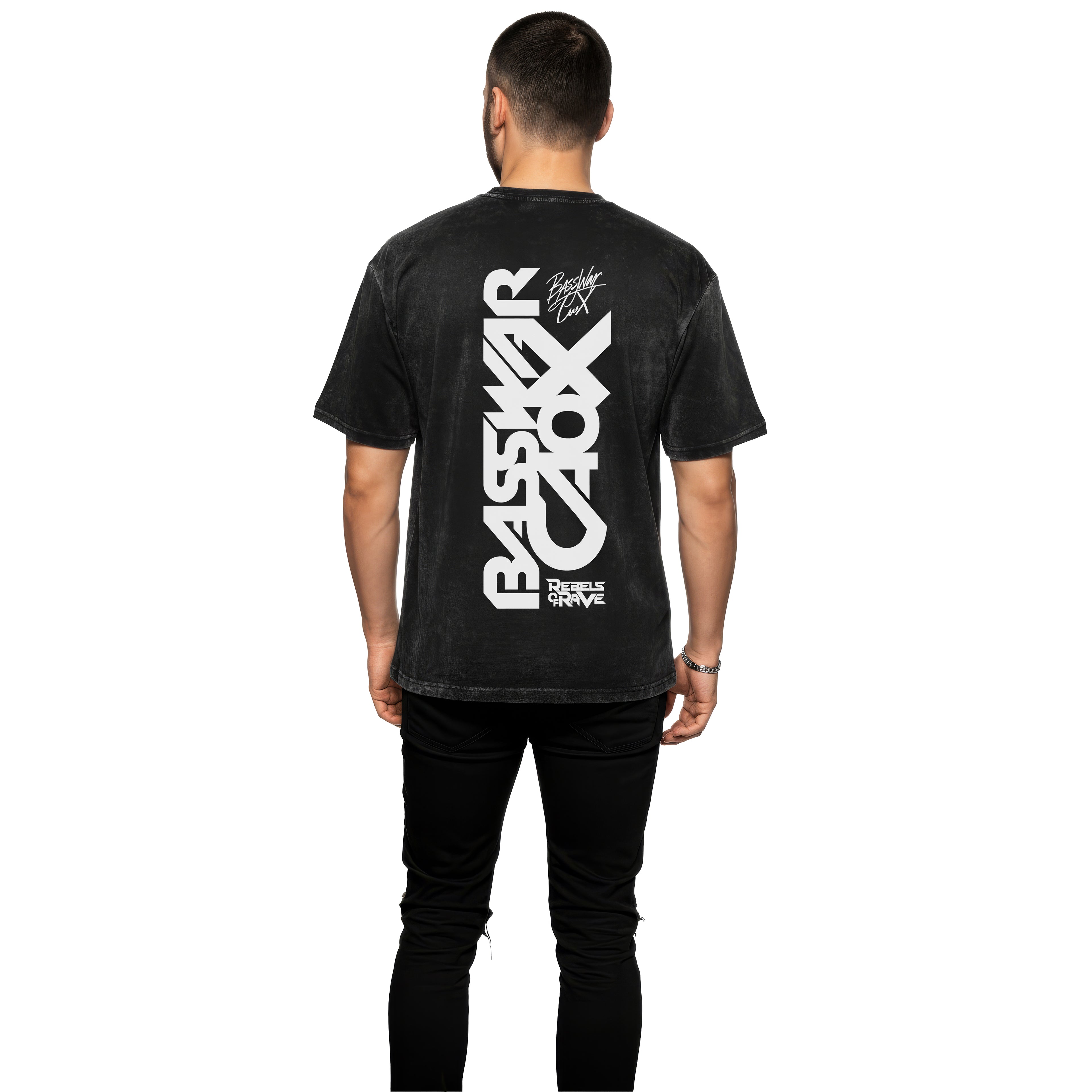 BassWar & CaoX - Oversized T-Shirt Limited Washed Out