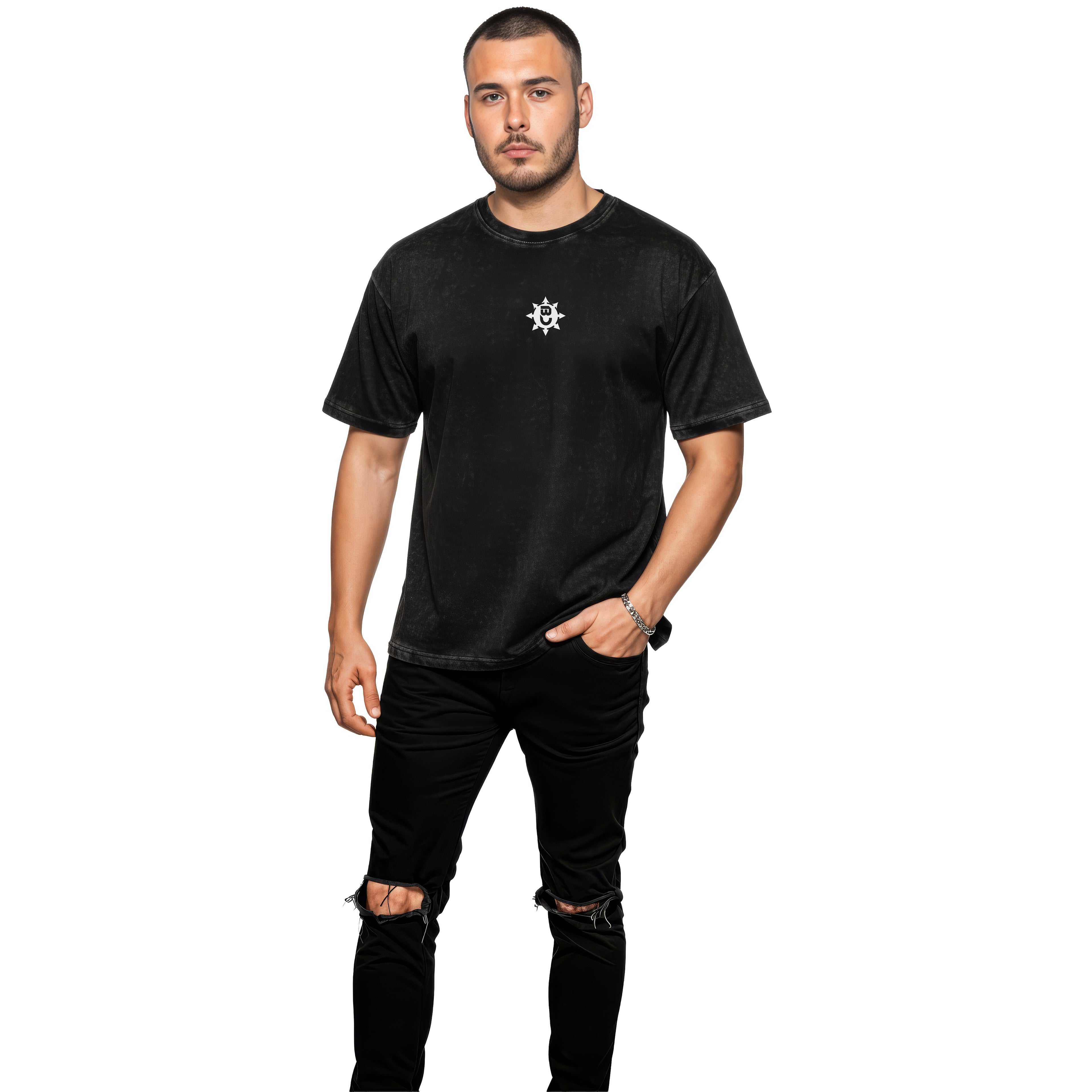 BassWar & CaoX - Oversized T-Shirt Limited Washed Out